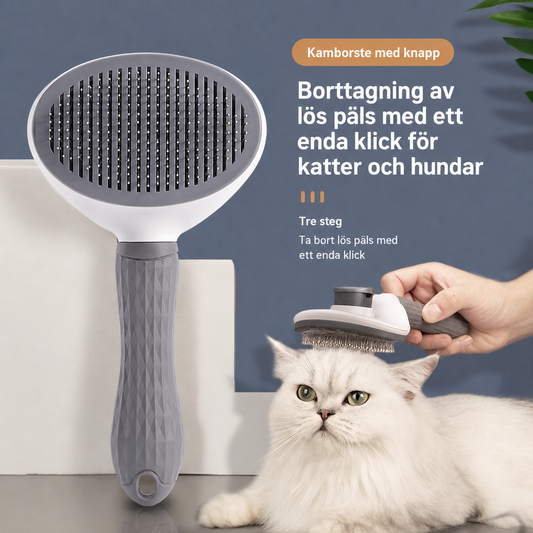 Pälsborttagningsborste för Hund & Katt – Effektiv Mot Lösa Hår